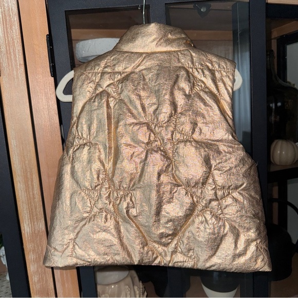 J. Crew toddler vest quilted puffer stars metallic reversible zip up pockets - Picture 6 of 7